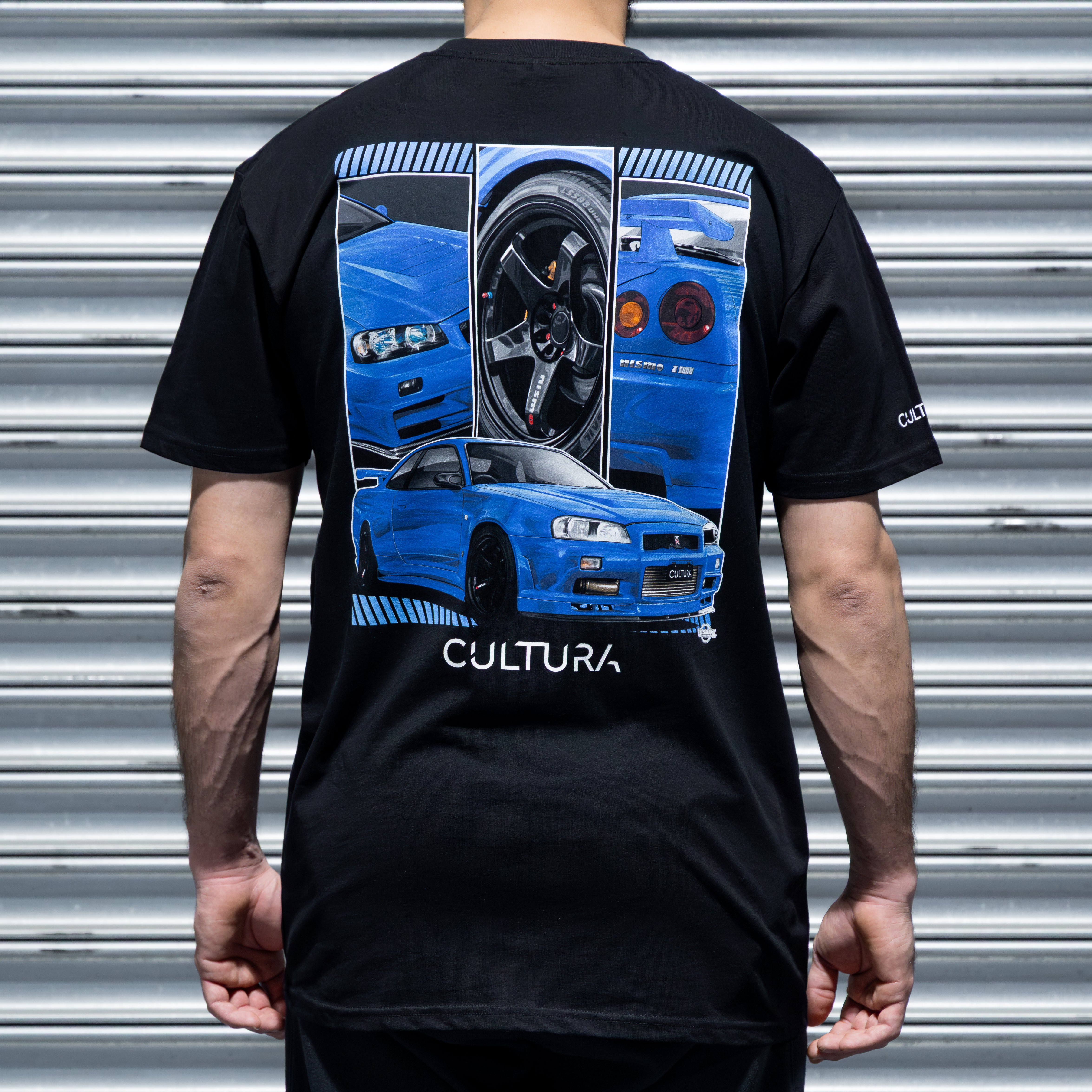 MINIGTLBWK R34 GT-R ブラジル限定イベントTSHIRT付きXL 日産スカイラインGTR R34 Tシャツ MINIGTLBWK R34 GT-R ブラジル限定